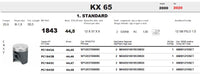 Pistone KAWASAKI KX 250F - KXE 250F ANNI 2011/14 - FORGED METEOR