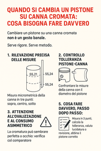 Cambio pistone su canna cromata - istruzioni e consigli.