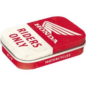 Scatolina in metallo con mentine 6 x 4 x 1,7 cm, Honda MC - Riders Only