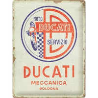 Ducati Meccanica Servizio. Cartello 30 x 40 cm