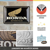 Cartello metallo Honda 20x30.