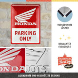 Cartello in metallo Honda parking 30x40