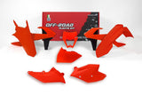 RACETECH KIT PLASTICHE 6 PEZZI CON COPERCHIO LATERALE FILTRO ARIA E MASCHERINA FARO KTM REPLICA