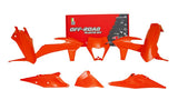 RACETECH KIT PLASTICHE 6 PEZZI CON COPERCHIO LATERALE FILTRO ARIA E MASCHERINA FARO KTM REPLICA