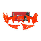 RACETECH KIT PLASTICHE 6 PEZZI (CON COPERCHIO CASSA FILTRO E CORNICE PORTA FARO ) KTM EXC EXC-F COLORE
