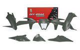 RACETECH KIT PLASTICHE 6 PEZZI CON COPERCHIO LATERALE FILTRO ARIA E MASCHERINA FARO KTM REPLICA