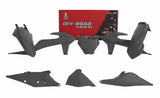 RACETECH KIT PLASTICHE 6 PEZZI CON COPERCHIO LATERALE FILTRO ARIA KTM REPLICA
