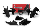 RACETECH KIT PLASTICHE 6 PEZZI CON COPERCHIO LATERALE FILTRO ARIA E MASCHERINA FARO KTM REPLICA