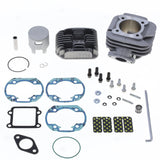 Gruppo Termico Big Bore Con Testata Ø 47,6 mm, 70 cc, Spinotto Ø 10 mm, Pistone Con Testa Piatta APRILIA SR NETSCAPER LC 50 cc