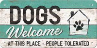 Cartello con filo Dogs Welcome