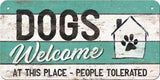 Cartello con filo Dogs Welcome