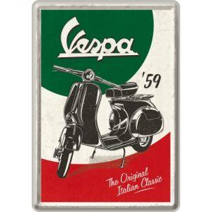 Cartolina in Metallo VESPA