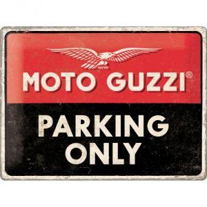 Cartello 30 x 40 cm Moto Guzzi - Parking Only