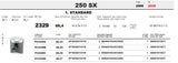 PISTONE HUSQVARNA TC-TE 250 2014-2022. Meteor