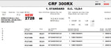 Pistone Honda CRF 450R SPORT-  Anni 2004/2008.  Forged METEOR.
