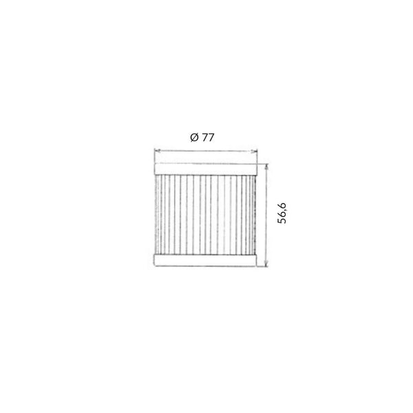 Filtro Olio YAMAHA FZR 1000cc/XJR 1300cc (OK401)