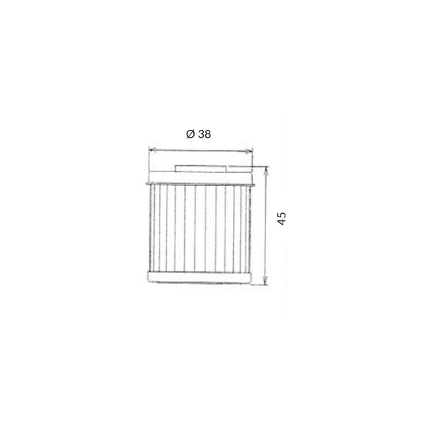 Filtro Olio YAMAHA WR250F/WR400F 250/400cc (OK142)