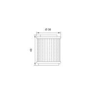 Filtro Olio MBK FLAME 125cc/YAMAHA FLY ONE 150cc (OK143)
