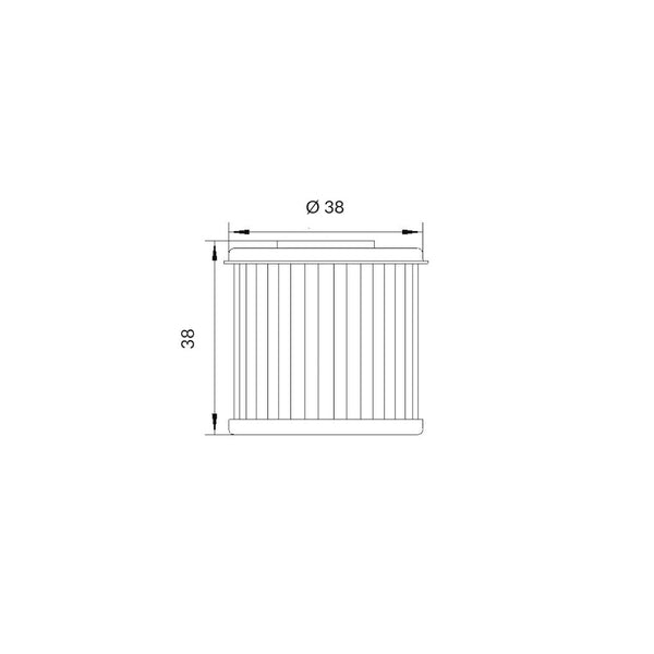Filtro Olio DAELIM VT/VS 125cc/LML STAR 4T 125/150cc (OK167)