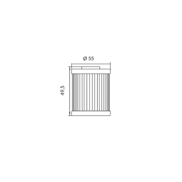 Filtro Olio YAMAHA MT-03 660cc/BULLDOG 1100cc (OK145)