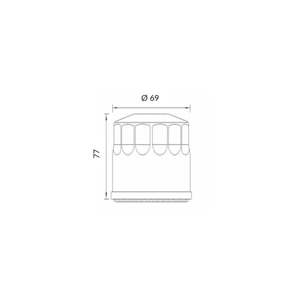 Filtro Olio KTM DUKE 620/640/660cc (OK156)