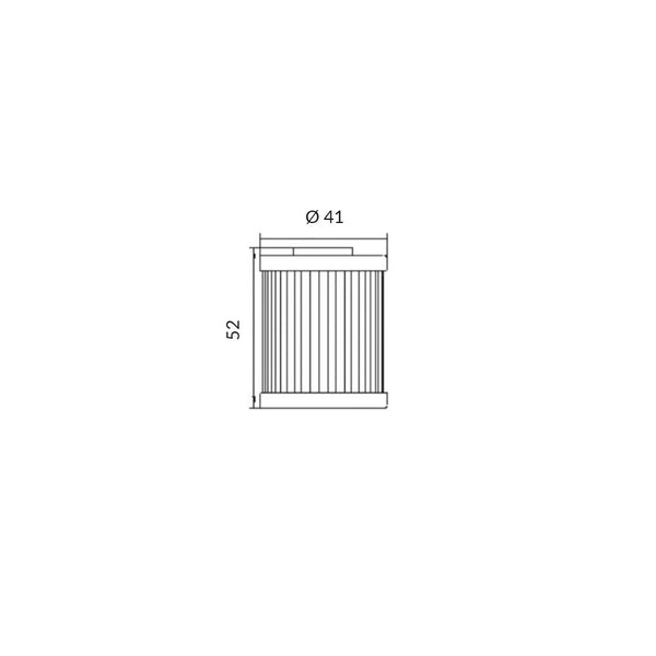 Filtro Olio HUSABERG/POLARIS/KTM SX 400/450cc (OK157)