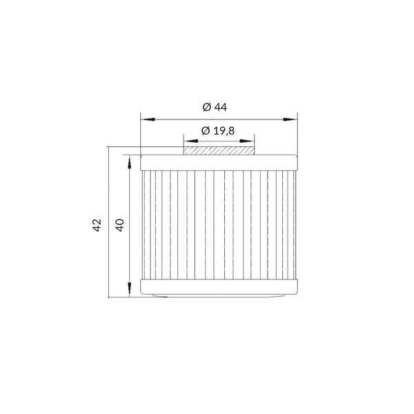 Filtro Olio KAWASAKI/KYMCO DOWNTOWN 125/200/300/350cc (OK566)