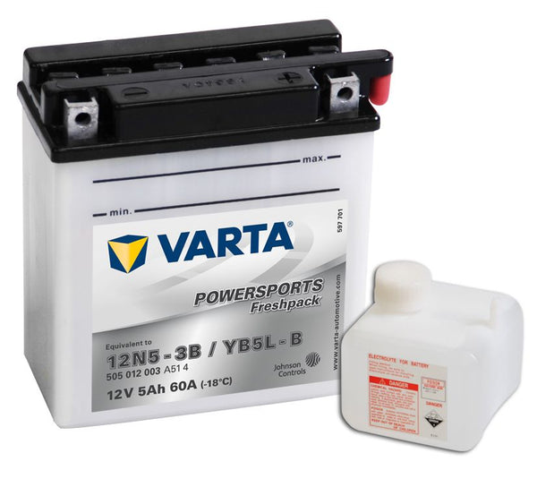 Batteria YB5L-B Convenzionale con Acido a Corredo