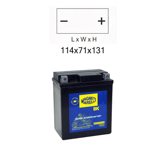 Batteria MOTX7L Sigillata Precaricata