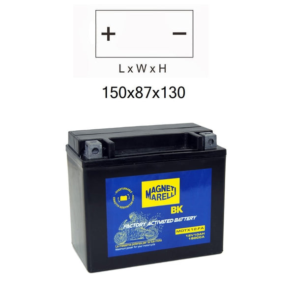 Batteria MOTX12 Sigillata Precaricata