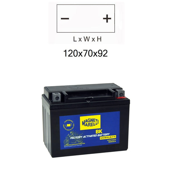 Batteria MOB4LB Sigillata Precaricata