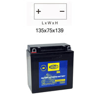 Batteria MOB9B Sigillata Precaricata