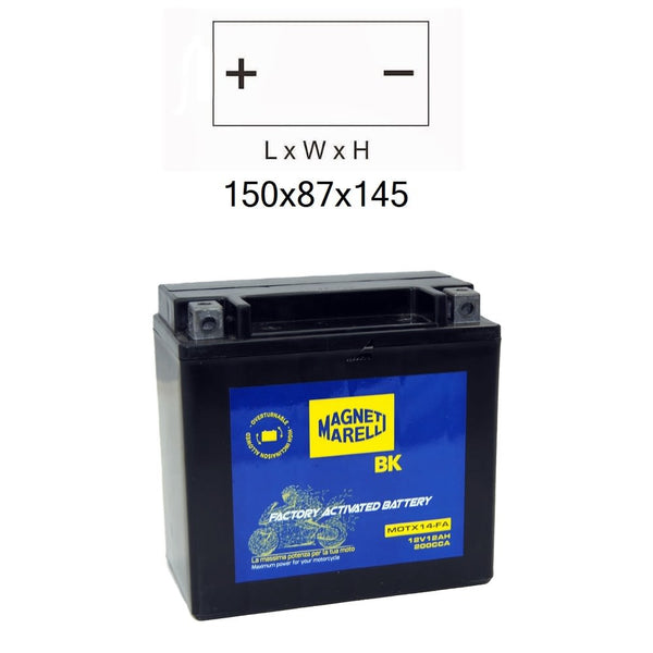 Batteria MOTX14 Sigillata Precaricata
