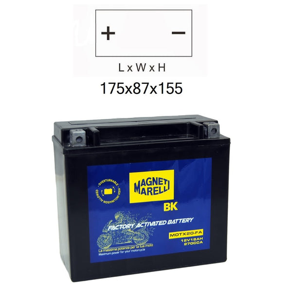 Batteria MOTX20 Sigillata Precaricata