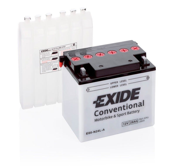 Batteria E60-N24L-A Convenzionale con Acido a Corredo