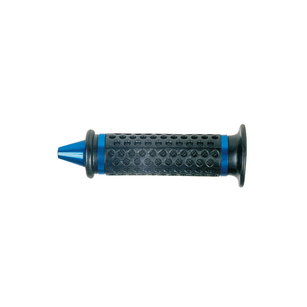 Manopole KONIK (Coppia) - 115/130mm, Gomma/Alluminio, Nero/Blu