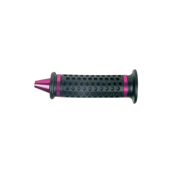 Manopole KONIK (Coppia) - 115/130mm, Gomma/Alluminio, Nero/Viola