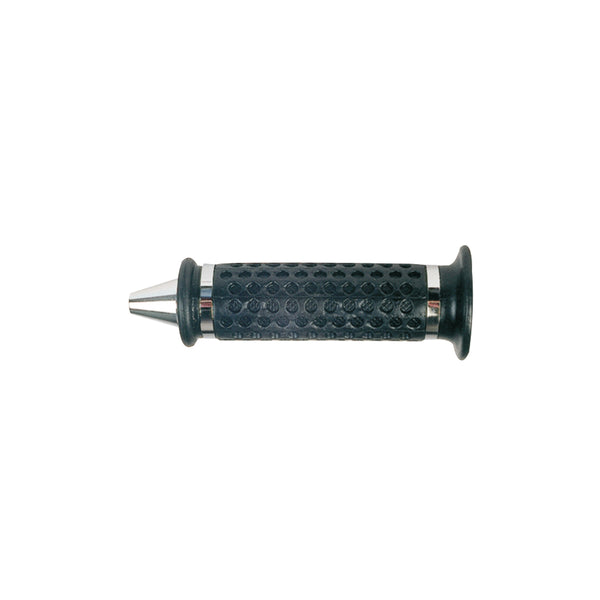 Manopole KONIK (Coppia) - 115/130mm, Gomma/Alluminio, Nero/Cromato