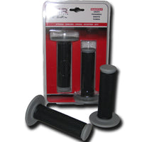 Manopole (Coppia) CROSS-ENDURO - 120mm, Nero/Grigio