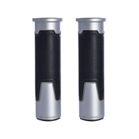 Coppia Manopole Anodizzate Alluminio Argento
