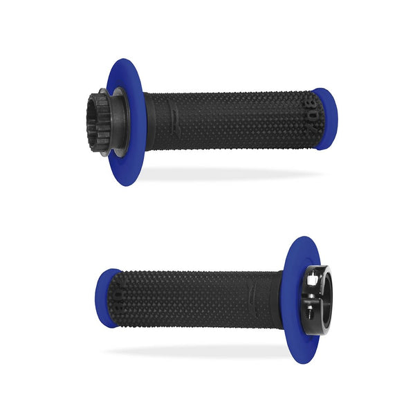 Manopole Mx 708-150 - Con Sistema Lock-on - Blu/Nero Senza Foro