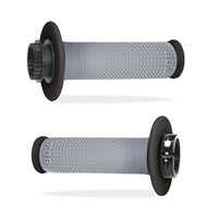 Manopole Mx 708-171 - Con Sistema Lock-on - Nero/Grigio Senza Foro