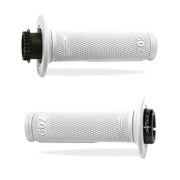 Manopole Mx 709-101 - Con Sistema Lock-on - Bianco Senza Foro