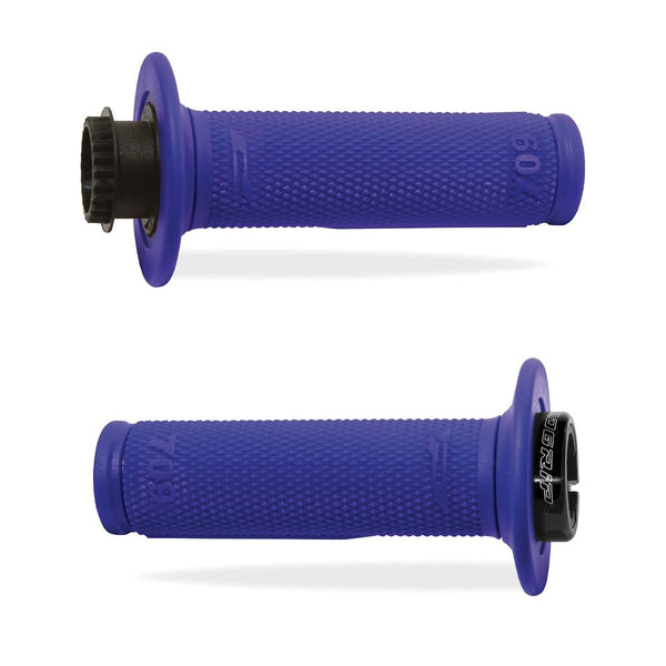 Manopole Mx 709-104 - Con Sistema Lock-on - Blu Senza Foro