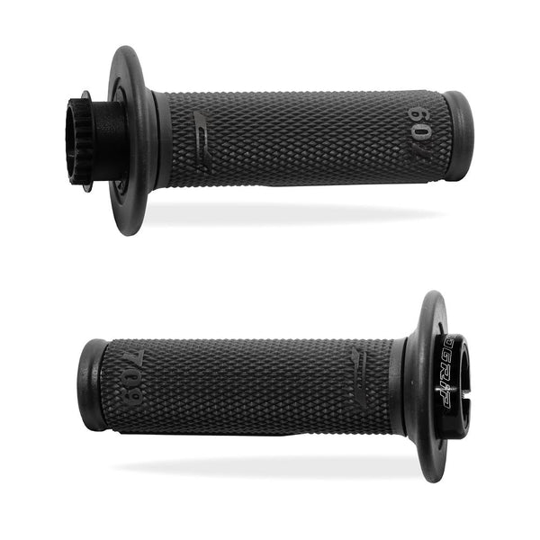 Manopole Mx 709-102 - Con Sistema Lock-on - Nero Senza Foro