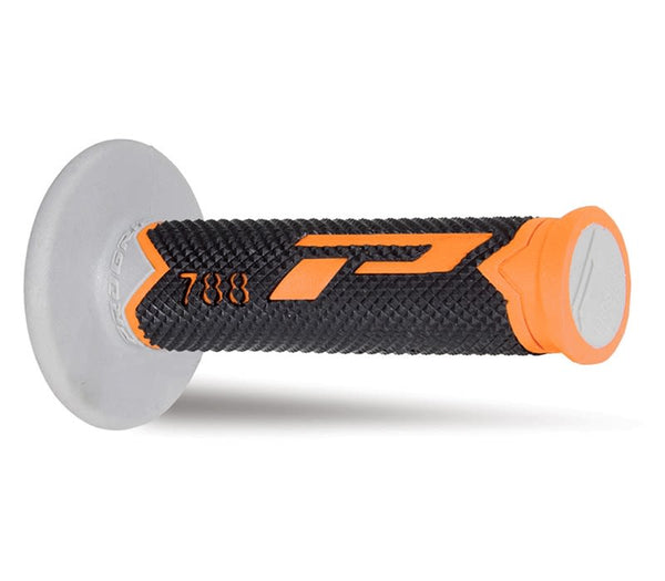 Manopole Mx 788-222 - Tripla Densità - Arancio/Nero/Grigio Senza Foro