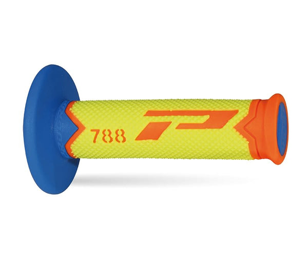 Manopole Mx 788-280 - Tripla Densità - Arancio/Giallo/Azz. Senza Foro