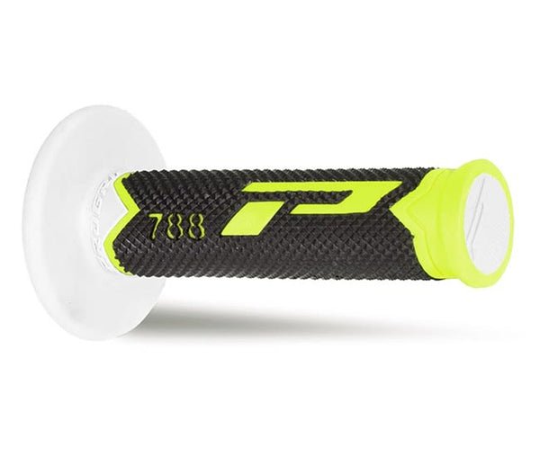 Manopole Mx 788-255 - Tripla Densità - Giallo/Nero/Bianco Senza Foro