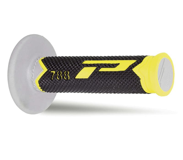 Manopole Mx 788-221 - Tripla Densità - Giallo/Nero/Grigio Senza Foro