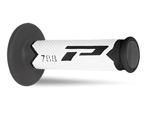 Manopole Mx 788-219 - Tripla Densità - Nero/Bianco/Titanio Senza Foro